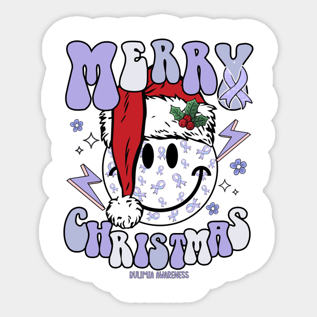 bulimia Awareness - santa hat merry christmas cure Sticker by Gost